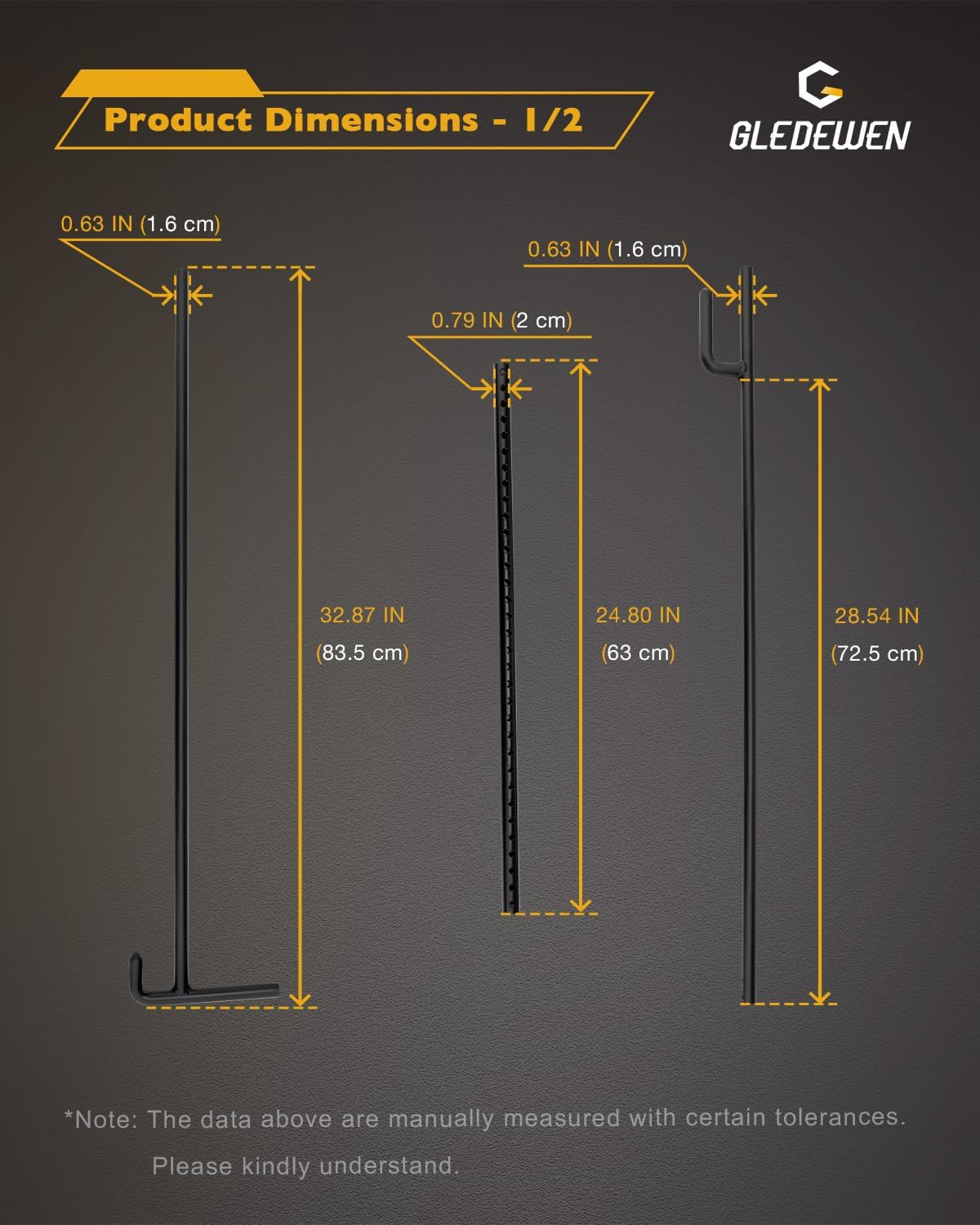 Locking System & Lift Assist for Trailer Gates, Compatible with Utility Trailer Ramp and Tailgate, with 12 to 24 Inch Height Side Rail, 4 to 6 Feet Height & 6 FT 9 In Max Width Tail Gate or Ramp