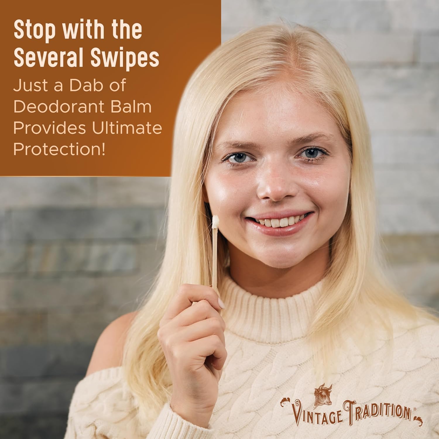 Vintage Tradition Beef Tallow Natural Deodorant for Women – 2 Fl. Oz. Travel Size Deodorant with Olive Oil, Marjoram, Thyme, and Lavender Essential Oils – Aluminum- and Chemical-Free Underarm Balm - Image 7