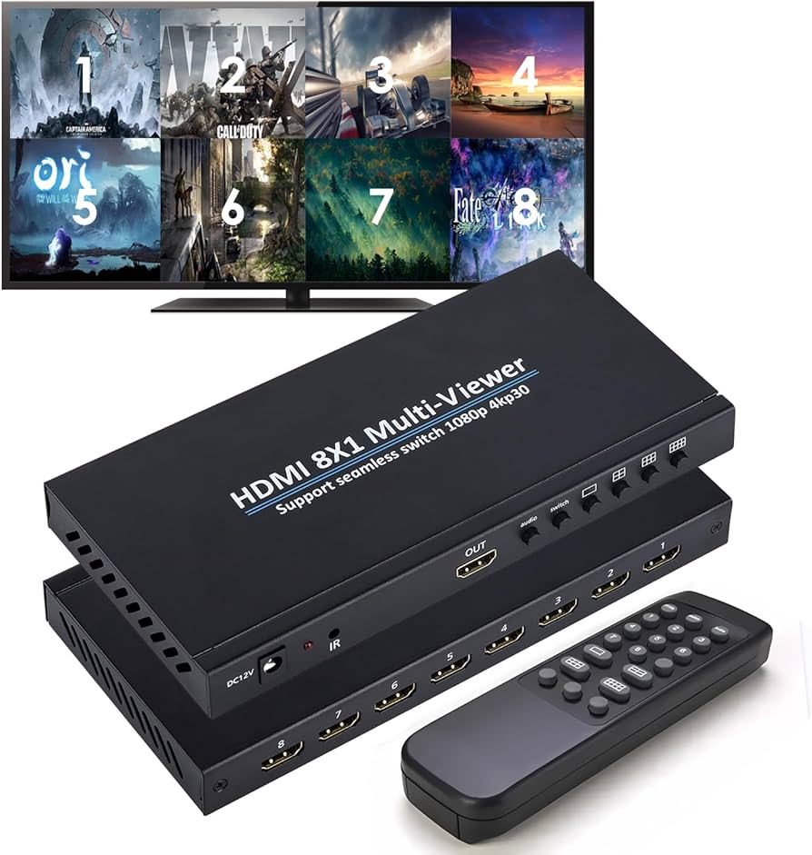 Amazon.co.jp: HDMI 画面切り替え器 8x1 1080p 画面分割切替器 8入力1 Amazon.co.jp: HDMI 画面切り替え器 8x1 1080p 画面分割切替器 8入力1