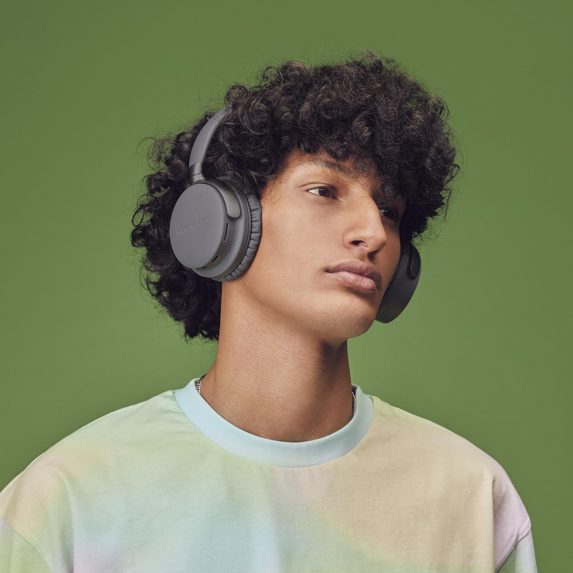 Energy Sistem Power Radio - Cuffie Bluetooth (45 ore di batteria, lettore MP3 MicroSD, Deep Bass, cuscinetti in pelle proteica e schiuma visco elastica) nero
