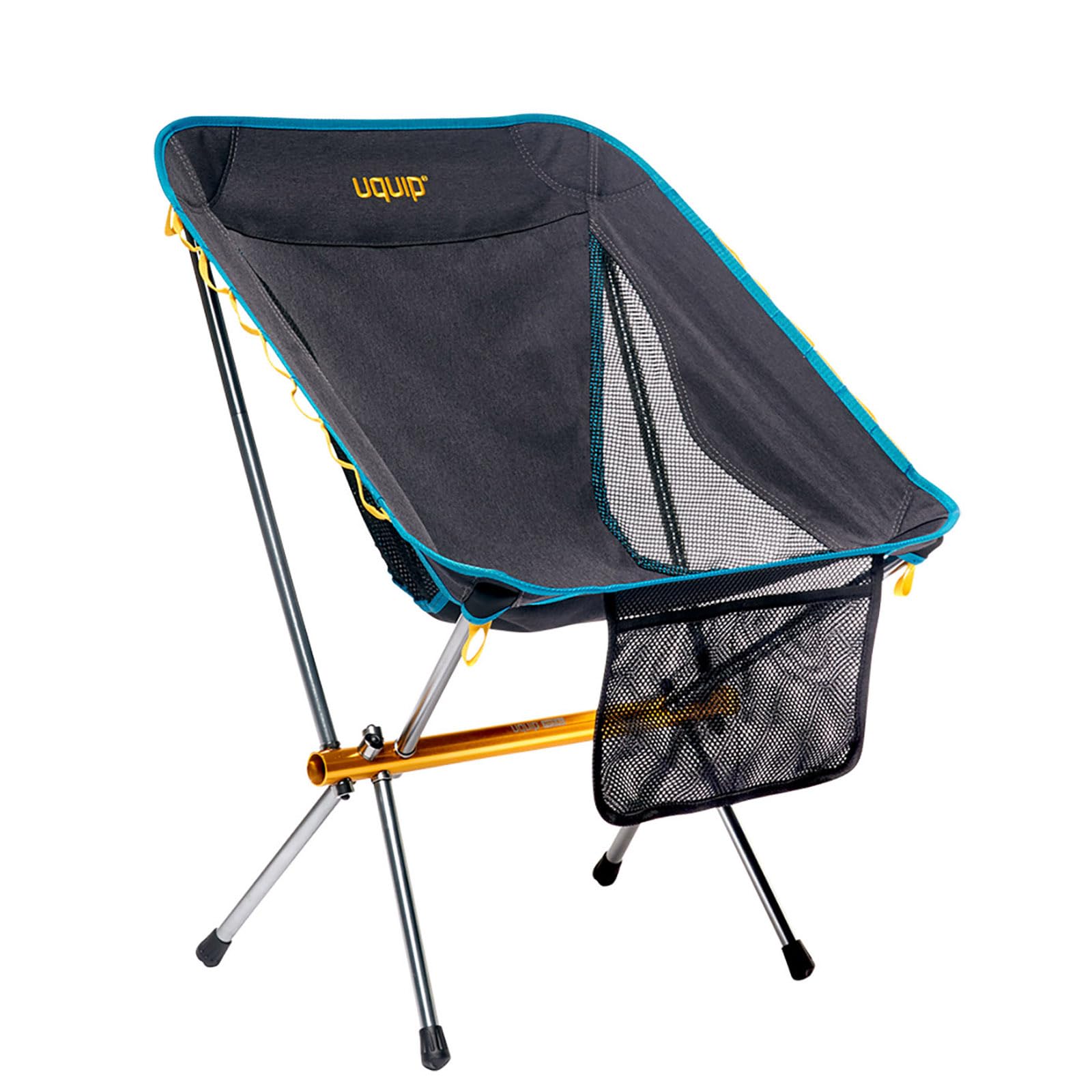 Uquip Chaise de camping Infinity I Chaise pliante ultra légère avec capacité de charge de 120 kg I Chaise pliante compacte en aluminium I Chaise d'extérieur portable pour le camping, la randonnée, les
