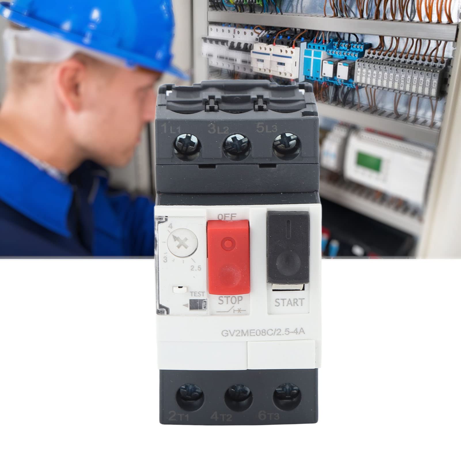 Motorschutzschalter AC690V 35 Mm Schienenmontage-Motorstarter-Schutzschalter für Motoranwendungen (GV2-ME08C 2,5-4A)