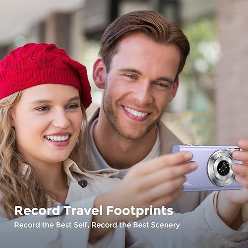 Miniatura 6 de Jckduhan Cámara digital de enfoque automático 2.7K Vlogging Cámara HD 48MP 16X Cámara de zoom digital con tarjeta de memoria 32G 2 baterías YouTube