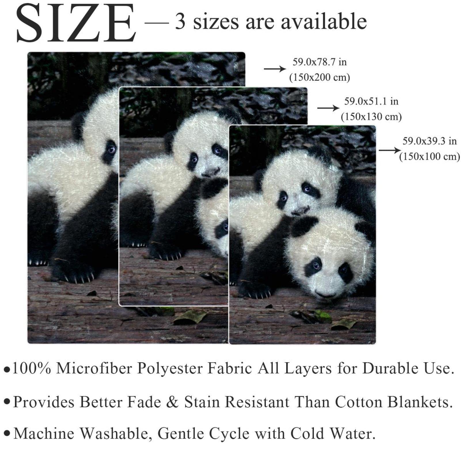 Koc polarowy Panda zwierzę na kanapę lekki pluszowy puszysty