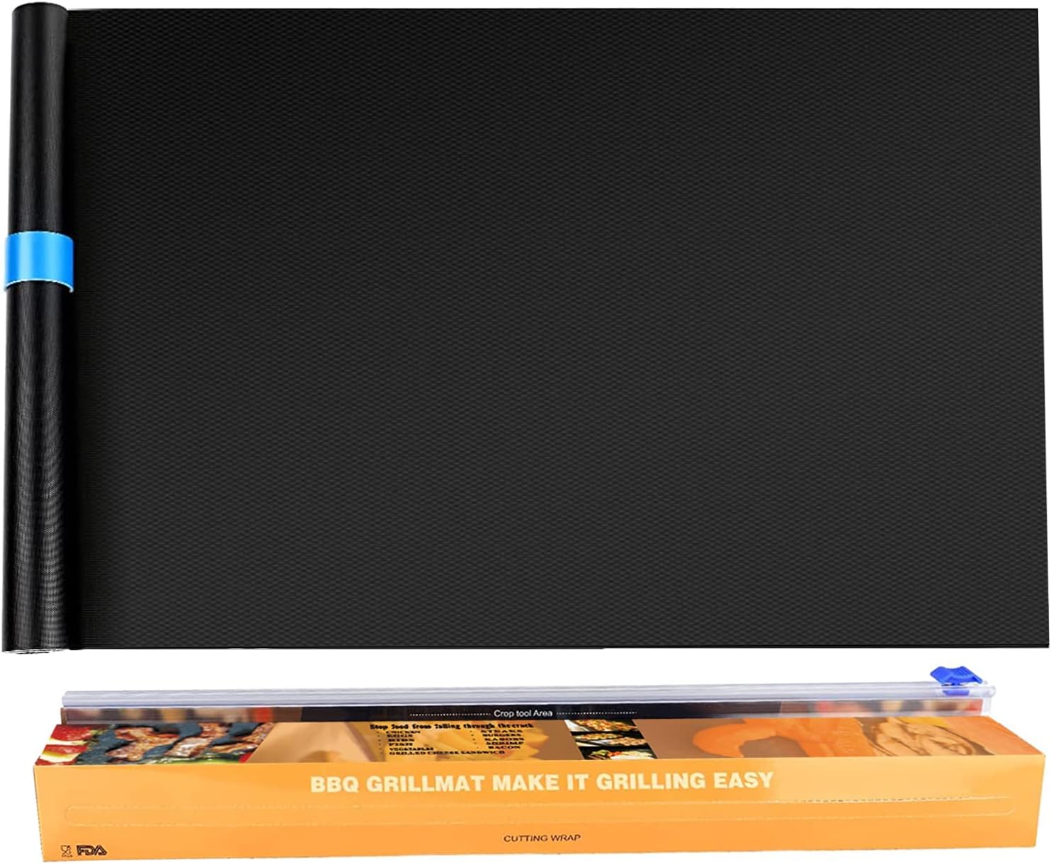 Lot De 6 Tapis De Cuisson Barbecue Réutilisables - 40x33 Cm, Anti-adhésif PTFE, Supporte 260°C