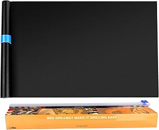 Oven Liner BBQ Grill Mats, Homealexa Oversized Teflon Sheets Oven Shelf - Cut MAX of (9 PCS) 40x33cm Oven Liners -Teflon Sheets for Fan Assisted Ovens Gas Grill Weber Grill, Reusable Liners