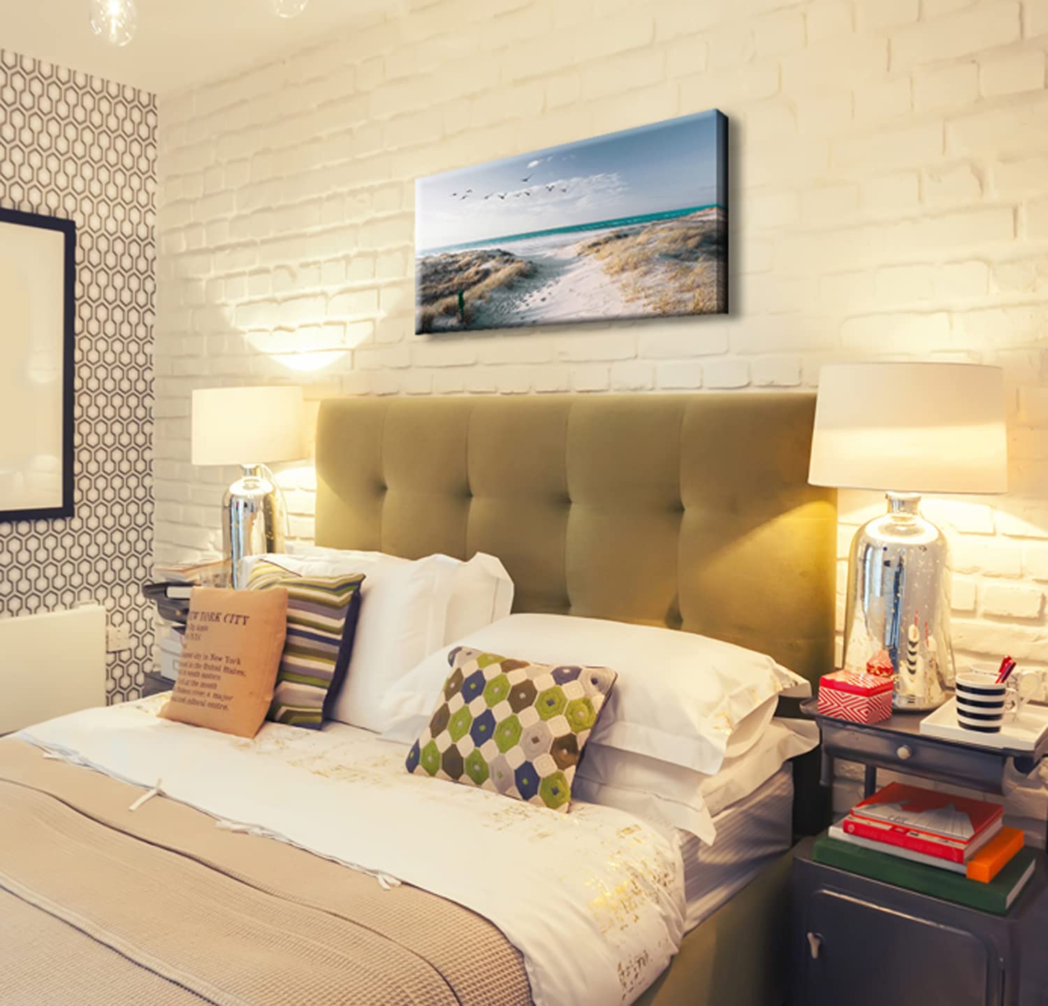 Foto su MDF 60x40 Decorazione artistica da parete incorniciata Spiaggia di Mare 4066164382860