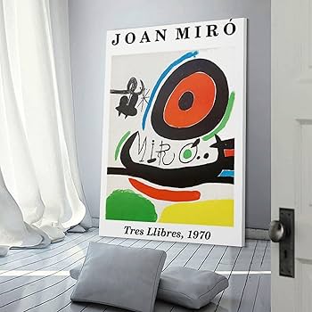 Joan Miro ジョアン・ミロ 特大 ポスター フレーム アート インテリア Joan Miro ジョアン・ミロ アートポスター 美工社