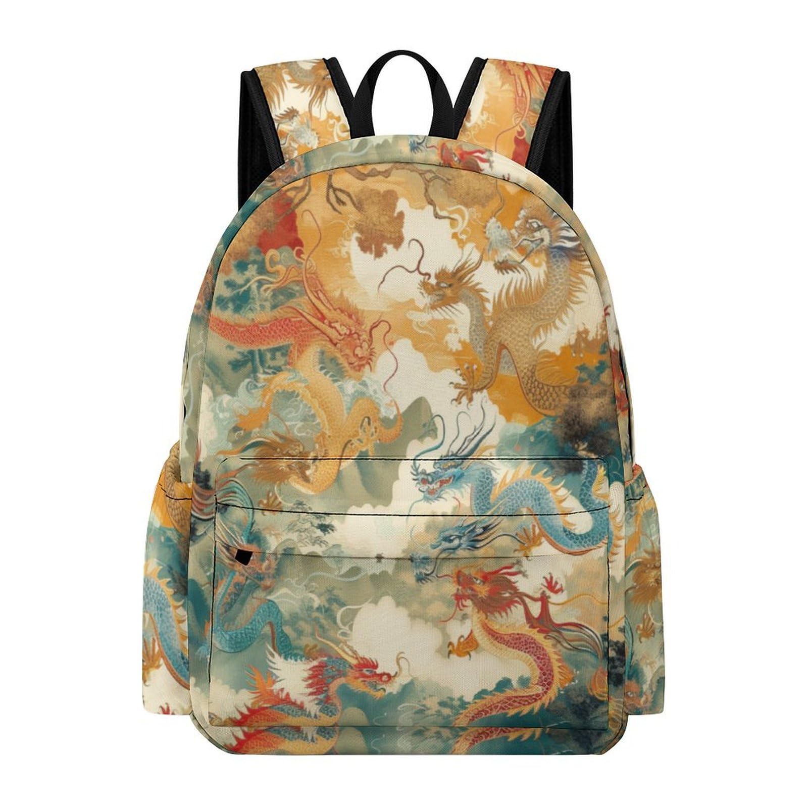 TPISLI Backpack Dragon Schoolbag for Boys Girls Elementary School Bookbag Animal Travel Bag Casual Daypack Rucksack for Students - Multi - One Size