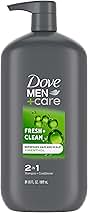 Dove Men+Care 2 in 1 Shampoo and Conditioner Fresh & Clean for Clean Hair Shampoo and Conditioner for Stronger, Healthy Hair Everyday 31 oz