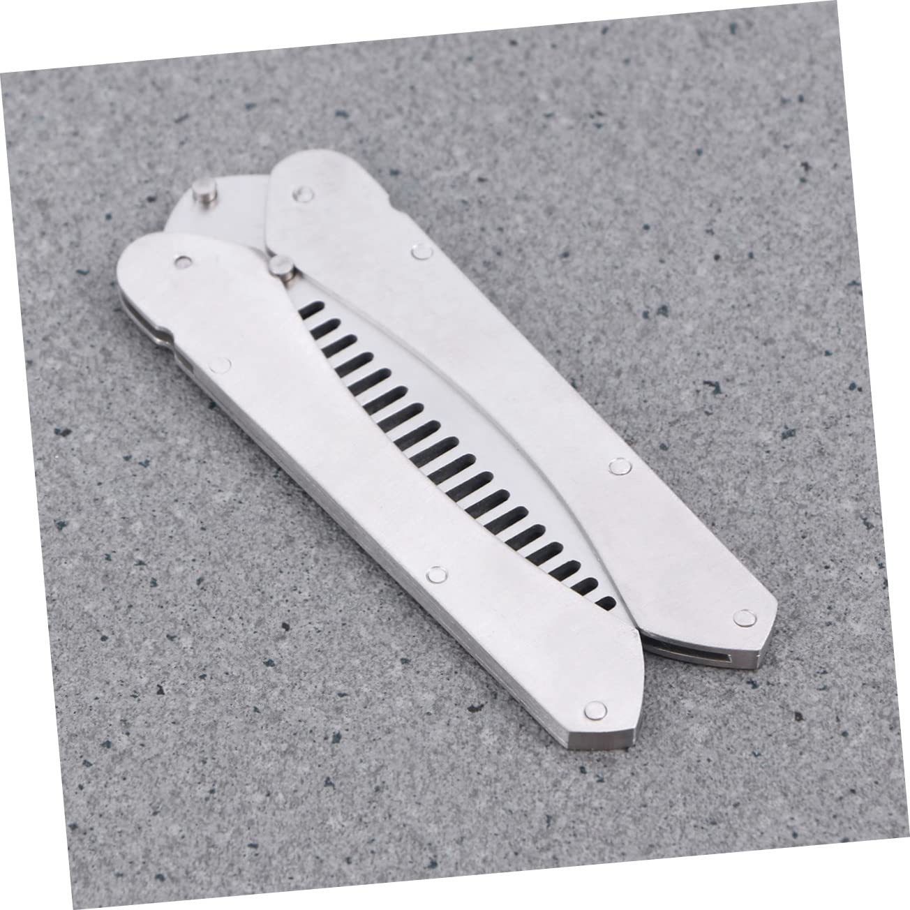 Mikinona Men's Hair Combs Set of Mustache Brush and Beard Comb Anti-static Stainless Steel for Home and Travel