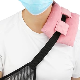 Neck Pad Strap Cushion for Arm Sling Shoulder Brace Carry Padding Pillow Arm Elbow Wrist Injury Cast Support Arm Sling Strap Cushion for Women Men Minky Dot Coral