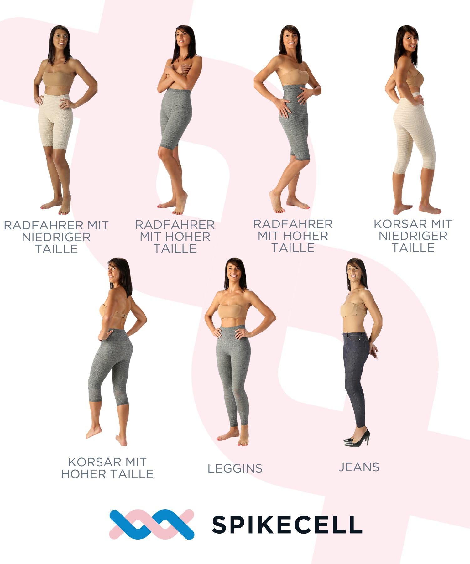 Anti Cellulite Leggings Elektromagnetische Therapie- Kompressionsleggins Damen Lipödem, Reaktiviert Mikrozirkulation, Lymphdrainage Hose, Absetzbares Medizinisches Gerät - Made in Italy