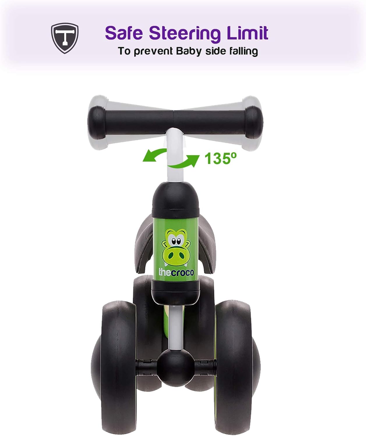 TheCroco Baby Balance Bike for 1 Year Old Boys and Girls, Toddler Bike : Toys & Games