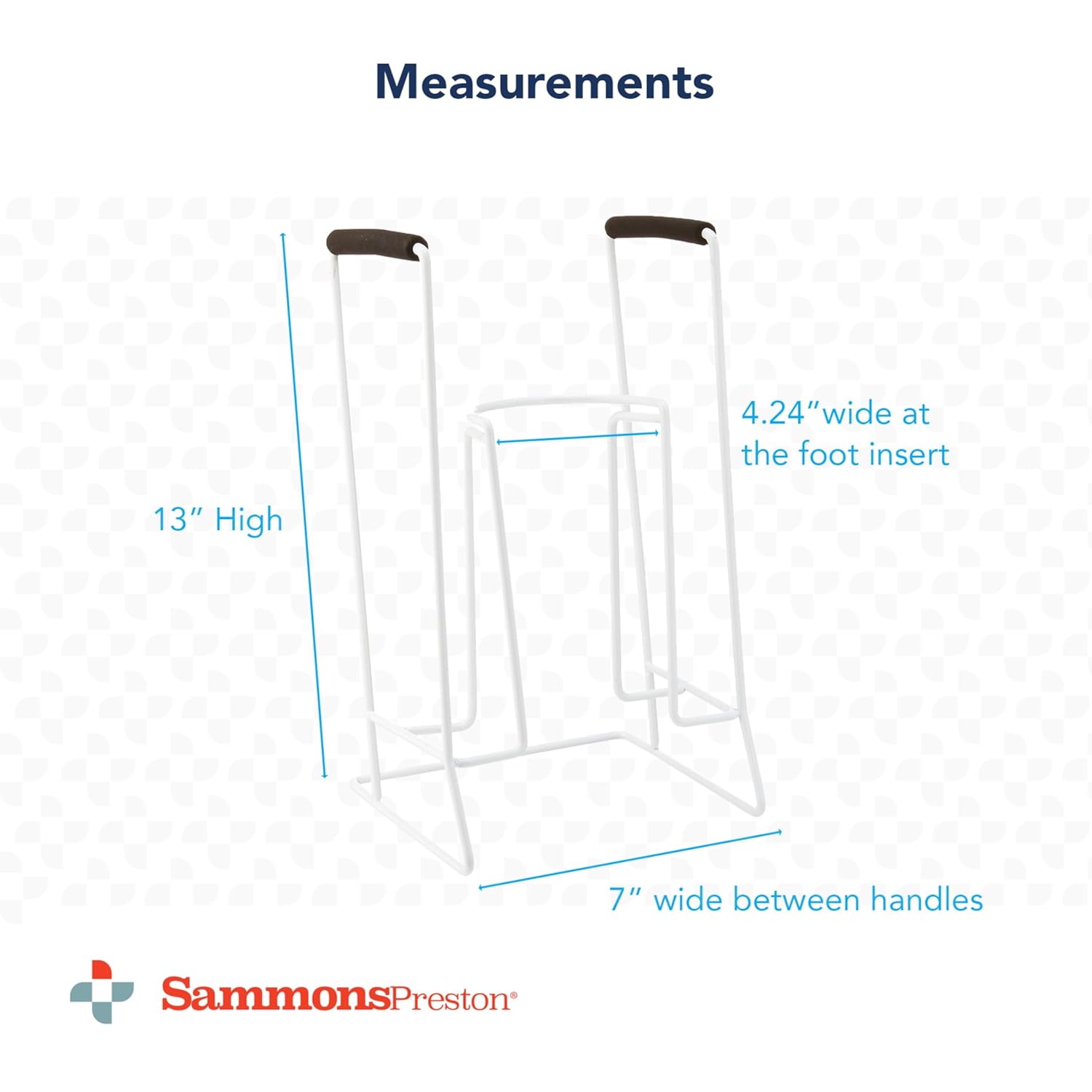 Sammons Preston Stocking Donner, Popular Design Features Foam Handles for Easy Grip & Smooth Baked Epoxy Finish for No Snags, Adaptive Dressing Aid Makes Applying Socks & Compression Stockings Simple
