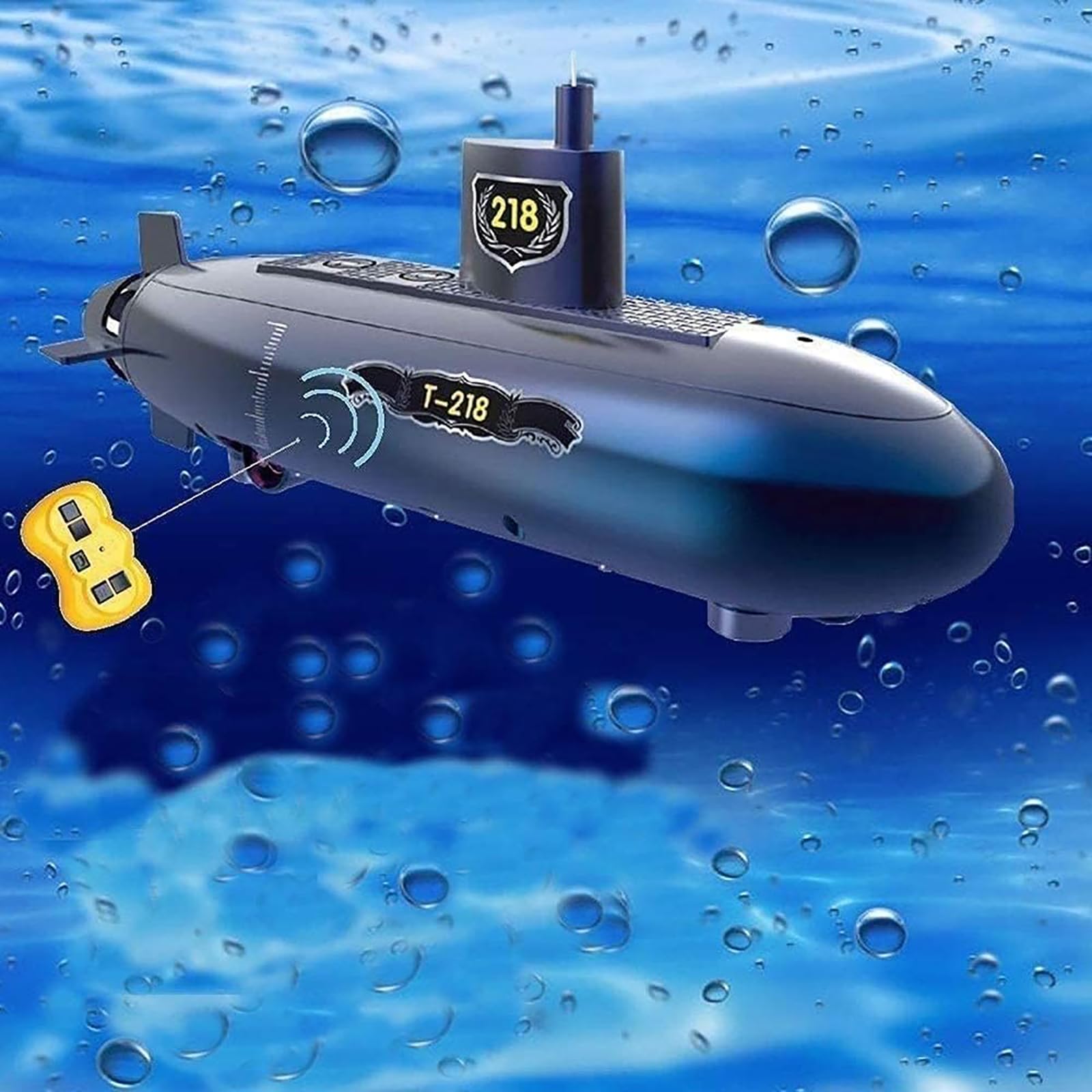 Genérico Mini RC Submarino 6 Canales Control Remoto Bajo el Agua Barco RC Impermeable Buceo Recargable Niños Juguete Regalo