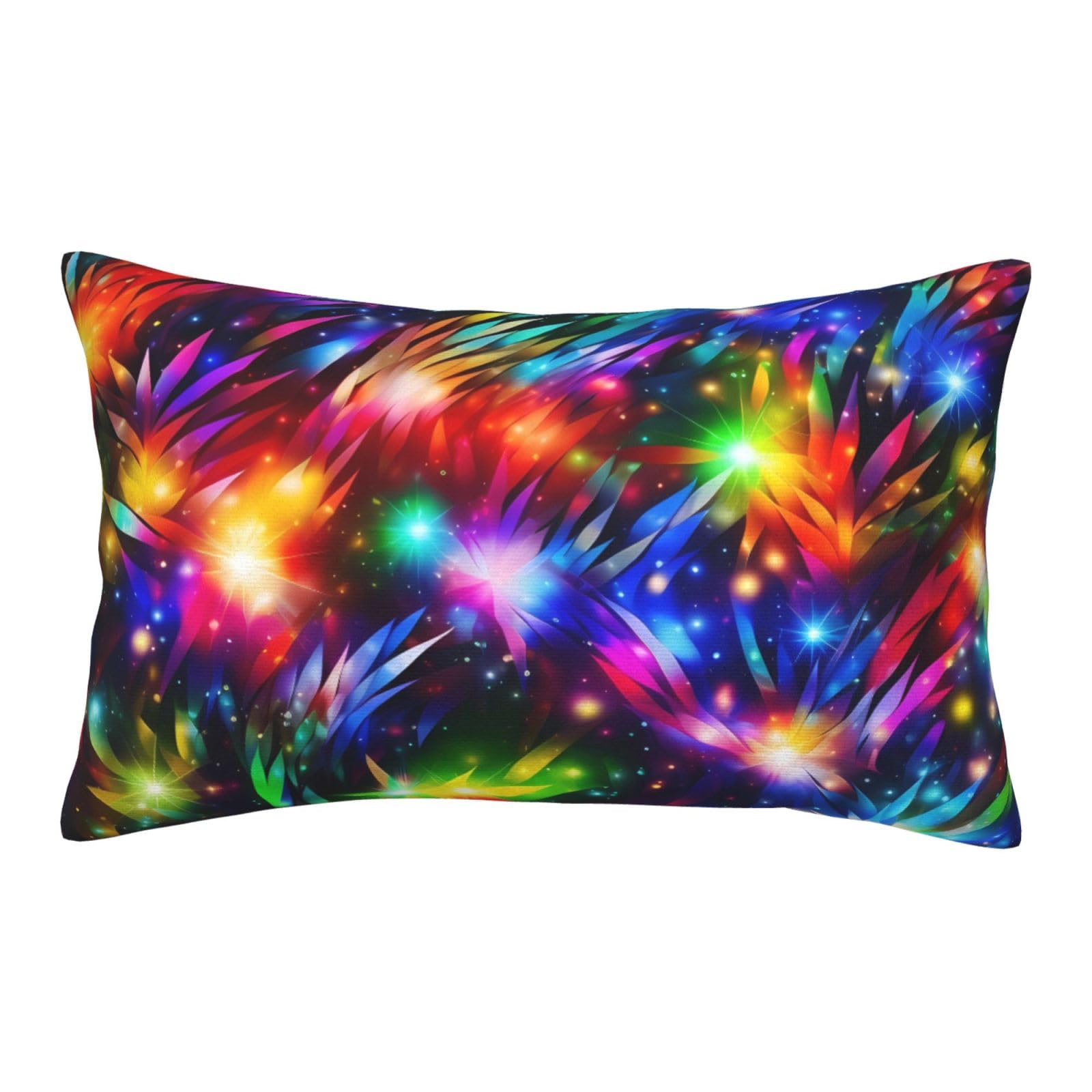 Velvet Pillowcases 14"x20" Ultra Soft Breathable Pillow Cases, Luxury Fuzzy Throw Pillow Covers with Zipper, Bright Beautiful Colorful Art Pillow Shams All Seasons Decorative Cushion Cases for Couch