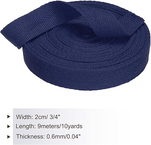 Miniatura 2 de PATIKIL Cinta de sarga de algodón de 34 pulgadas, 10 yardas, cinta de encuadernación al bies, cinta de espiga para costura, envoltura de regalos,