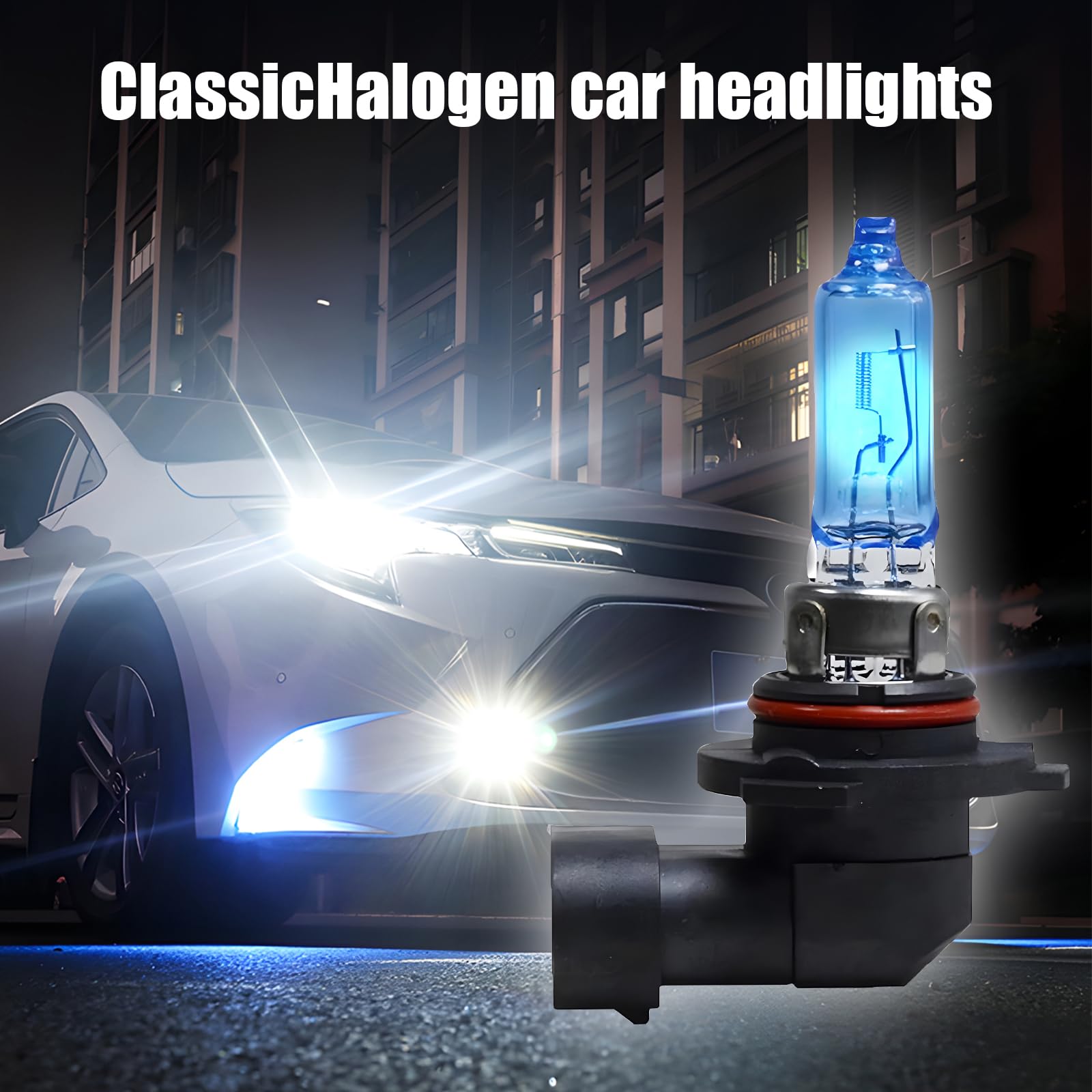 2 PCS 9006 Car Halogen Bulbs Ultra White Light Bulbs 12V 100W Front Fog Light Bulb Super Bright — view 3