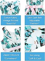 Vista 145 de Vestido de verano para niña, de algodón, con diseño floral