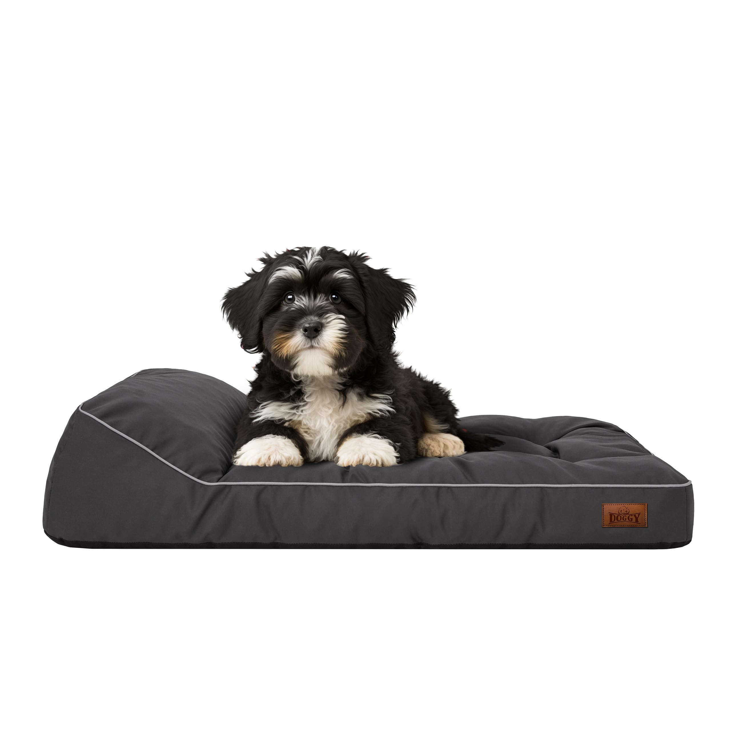 Materassino per cani e animali domestici, cuscino per cani, cuscino per cani, letto, divano, cuccia per animali domestici, morbido, materasso M – 80 x 52 cm, grafite