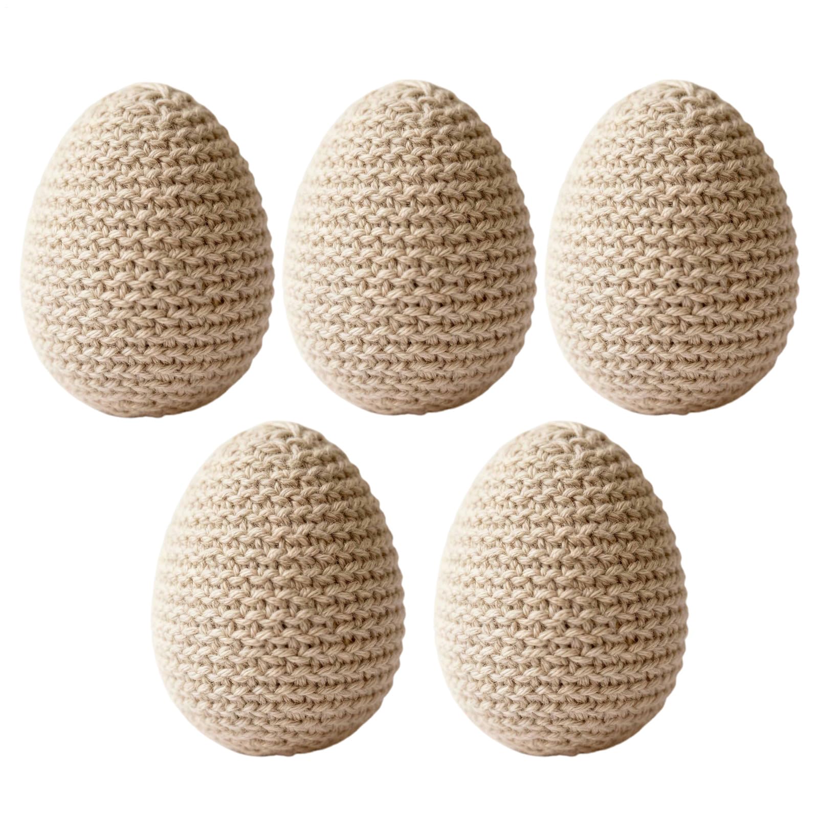 Œufs de Pâques en tricot pour créer une ambiance printanière chaleureuse sur votre table