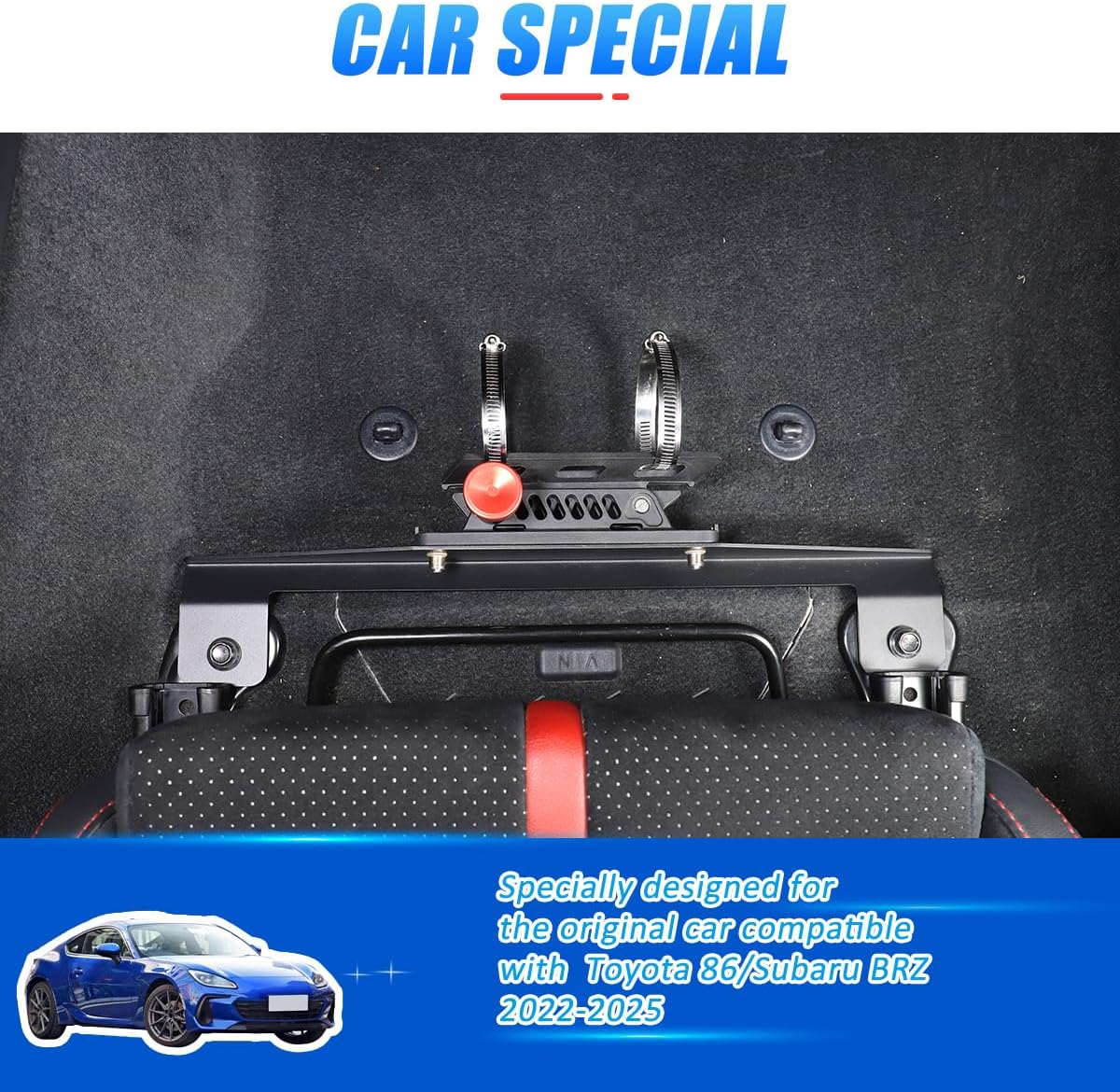 Aluminum Adjustable Roll Bar Fire Extinguisher Mount Bottle Holder Bracket for Toyot@ 86/Subaru BRZ 2022-2025 Car Co-Pilot Under Seat Quick Release Fire Extinguisher Bracket,Fire Extinguisher Mounts