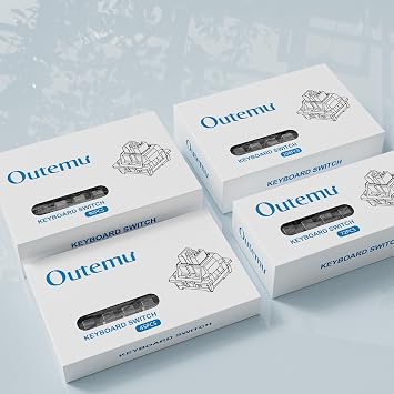 Outemu(Gaote) Blue Switches for MX Mechanical Gaming Keyboard,3-Pin 50gf Clicky/RGB/DIY Replaceable/Dustproof Switches(Blue,72pcs)