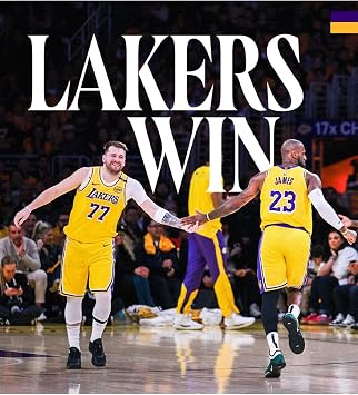 512 STORE Luka Doncic & Lebron James King Dekor Spor  er evesiz Poster Lakers Win 20 X 30 Sar , 7848989 j