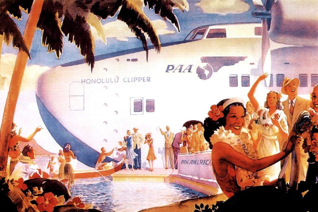 PAN AMERICAN WORLD AIRWAYS hawaii アート