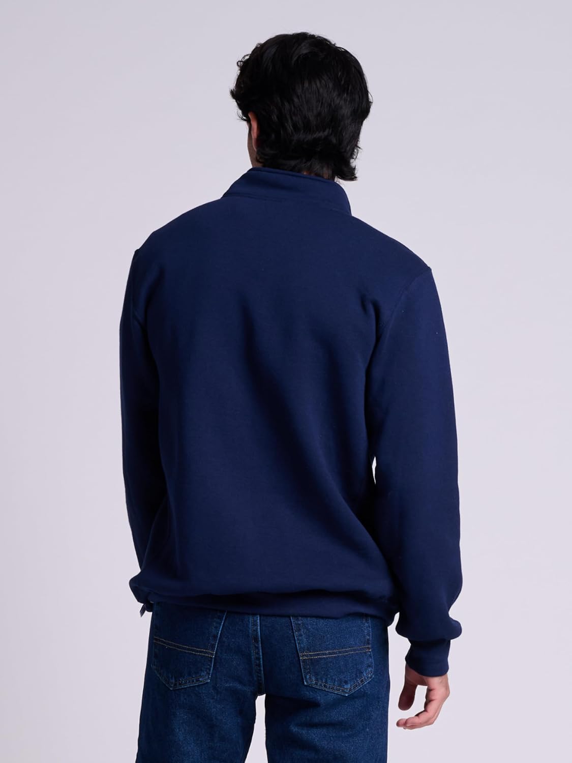 Russell Athletic Men's Dri Power Fleece Quarter Zip, Moisture Wicking, Cotton Blend, Relaxed Fit, Sizes S-4x - Image 3