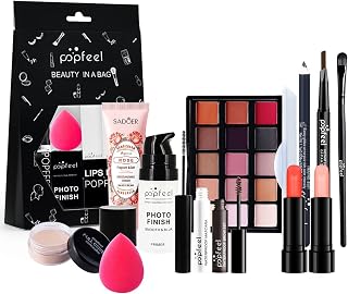 Joyeee Makeup Gift Set, 12 Pcs Full Kit Come with Eyeshadow Lipstick Lipgloss Concealer etc, for Face Eyes Lip, Complete Starter Bundle for Women and Girls, Portable Beauty Set with Storage Bag#2