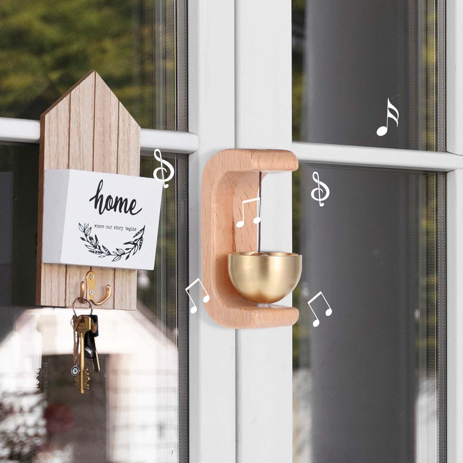 Shopkeepers Bell - Classic Wooden Door Chime -2