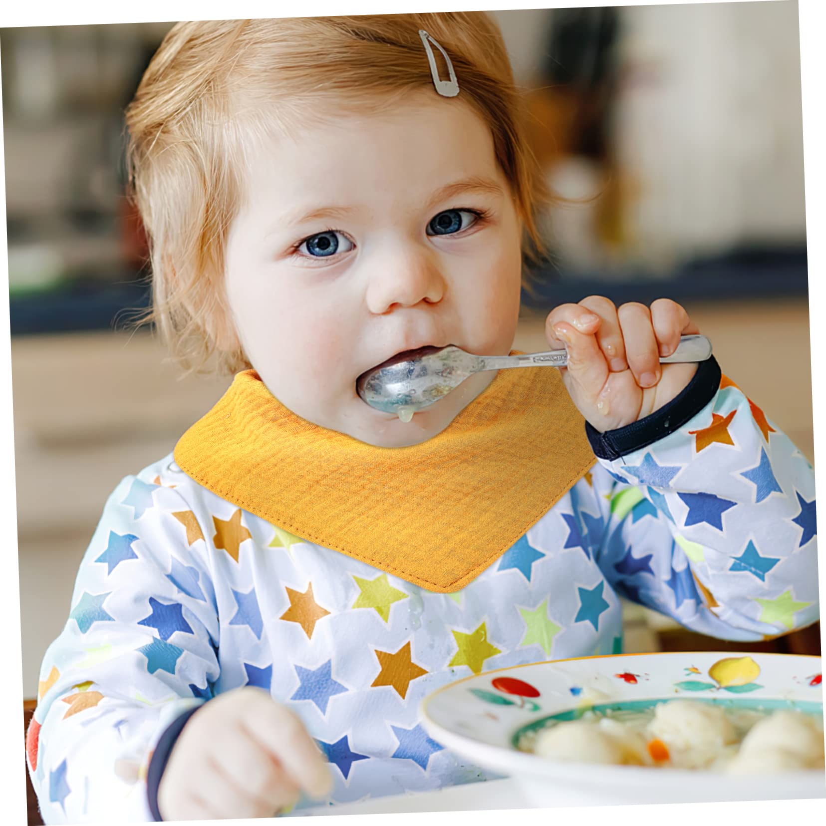 Abaodam 18pezzi Bavaglini Triangolari Assorbenti Per Per Teething e Sbavamento e Lavabili