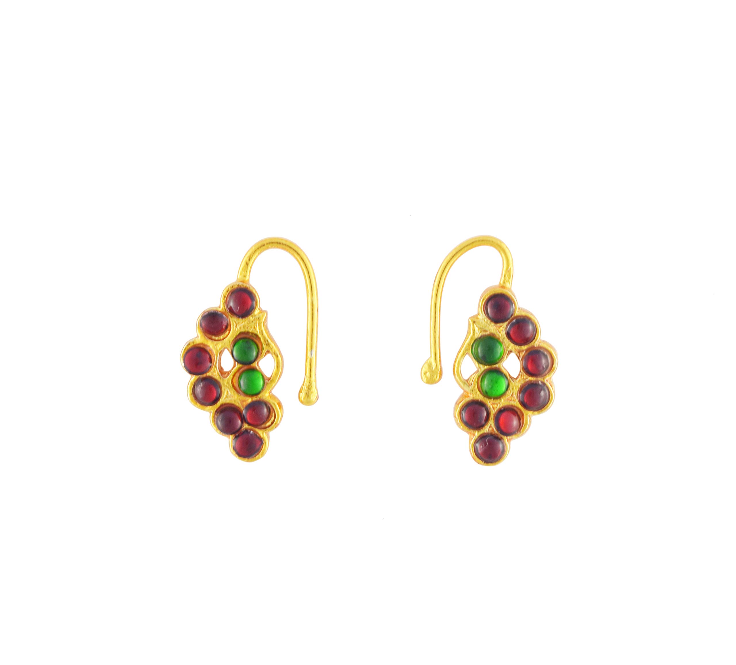 UG PRODUCTS Yellow Copper Bharatnatyam Jewellery Kemp Nose Pin for Women (428) (B07S3V1WV7) Amazon Price History, Amazon Price Tracker