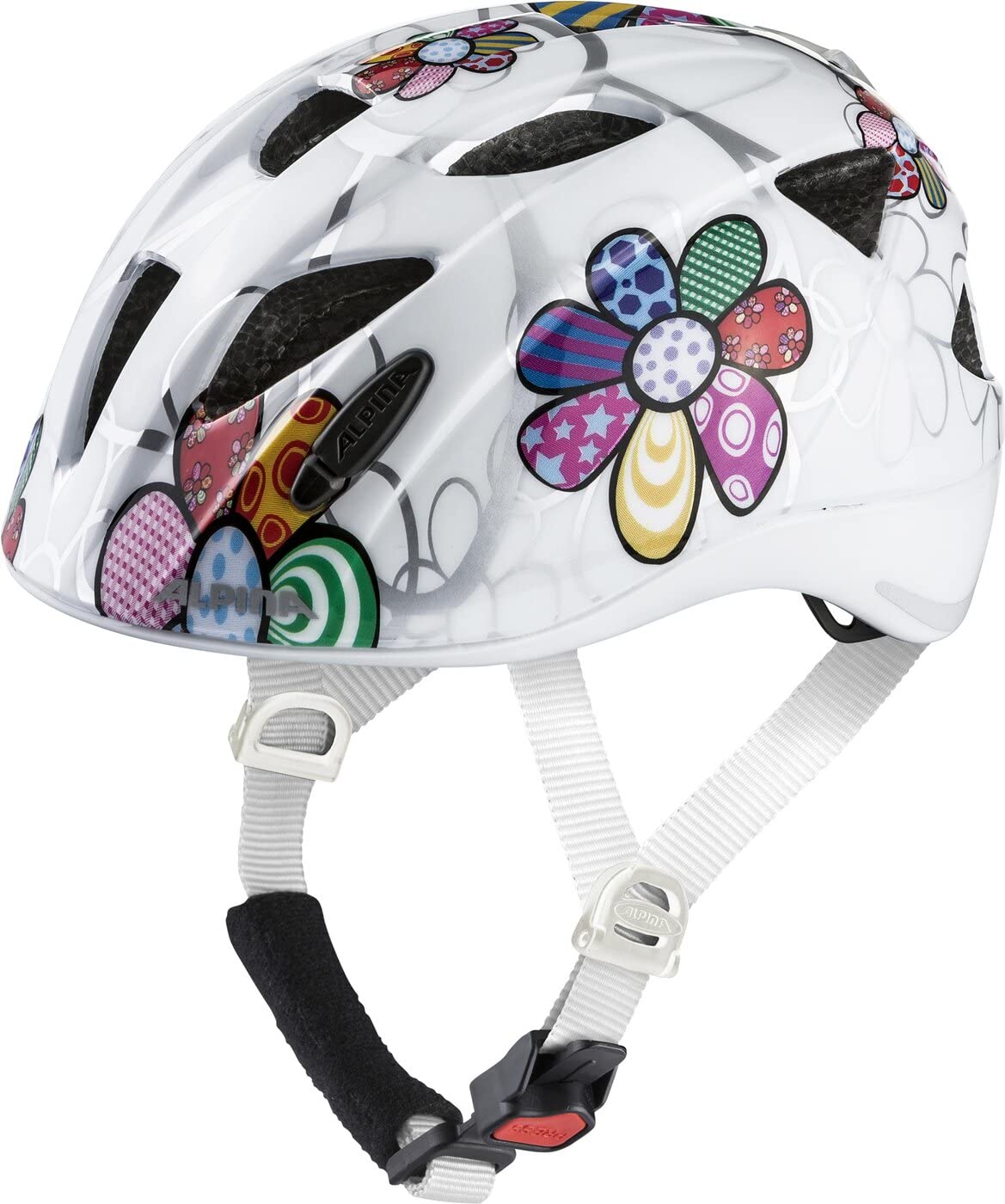 ALPINA XIMO FLASH - Beleuchteter, Reflektierender, Leichter & Anpassbarer LED Fahrradhelm Für Kinder