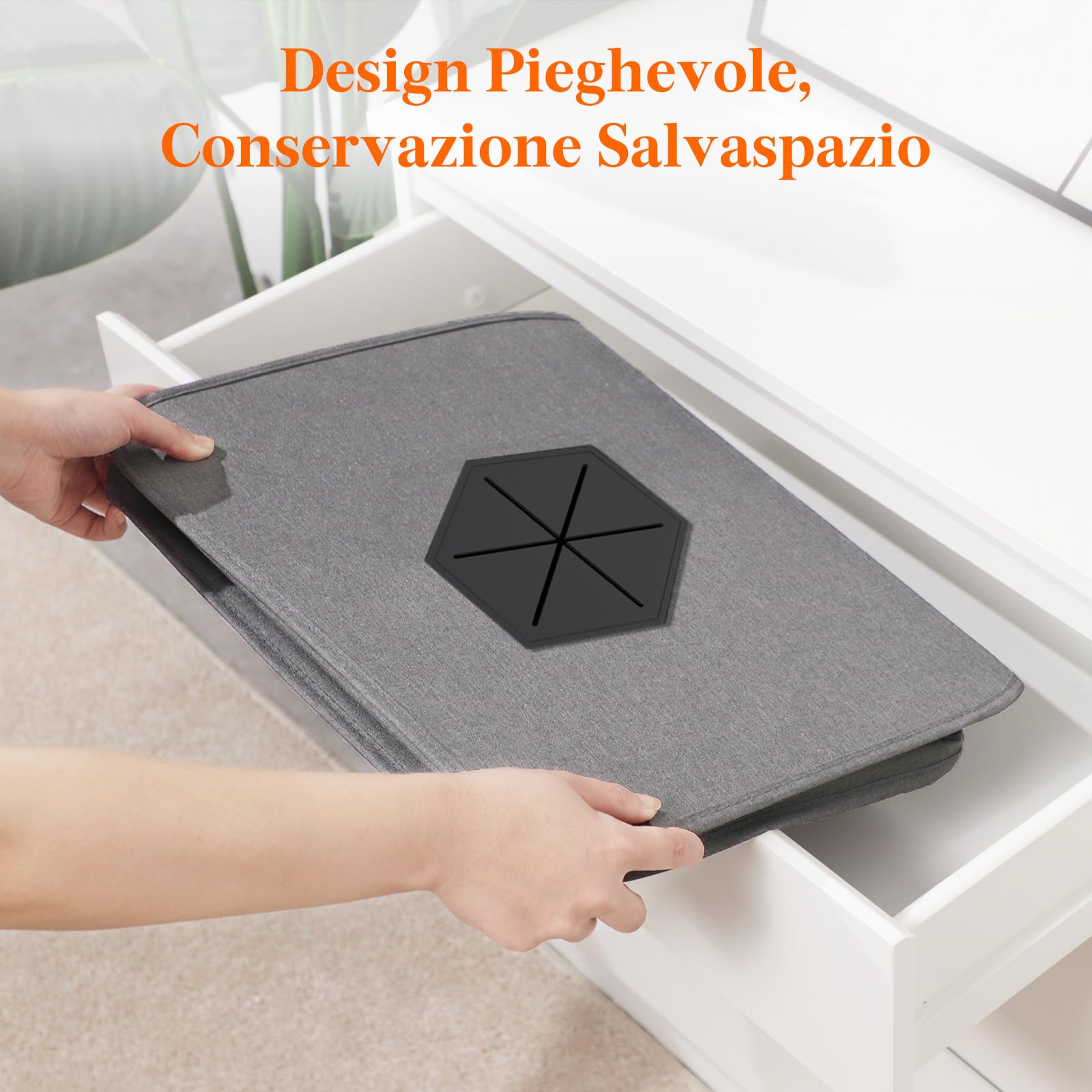 Lifewit 100L Conservazione Delle Bottiglie con Coperchio, Pattumiera Differenziata per Bottiglia Plastica e Bottiglia Vetro, Raccolta Differenziata con Foro, Contenitore Pattumiera Cucina, Grigio