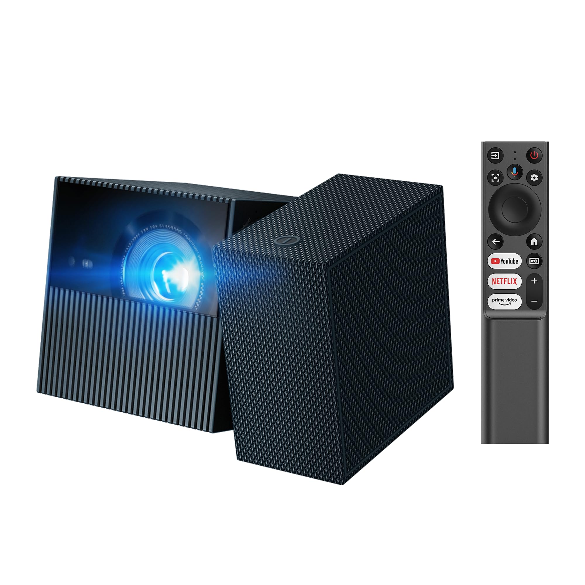 TCL PlayCube 4K Videoprojecteur - [GTV/Netflix] Projecteur Mini Portable, 750 Lumens ISO, Wi-FI et Bluetooth, AutoFocus, Keystone, Réglable 360°, pour Home Cinéma, Intérieur, Extérieur, Gaming