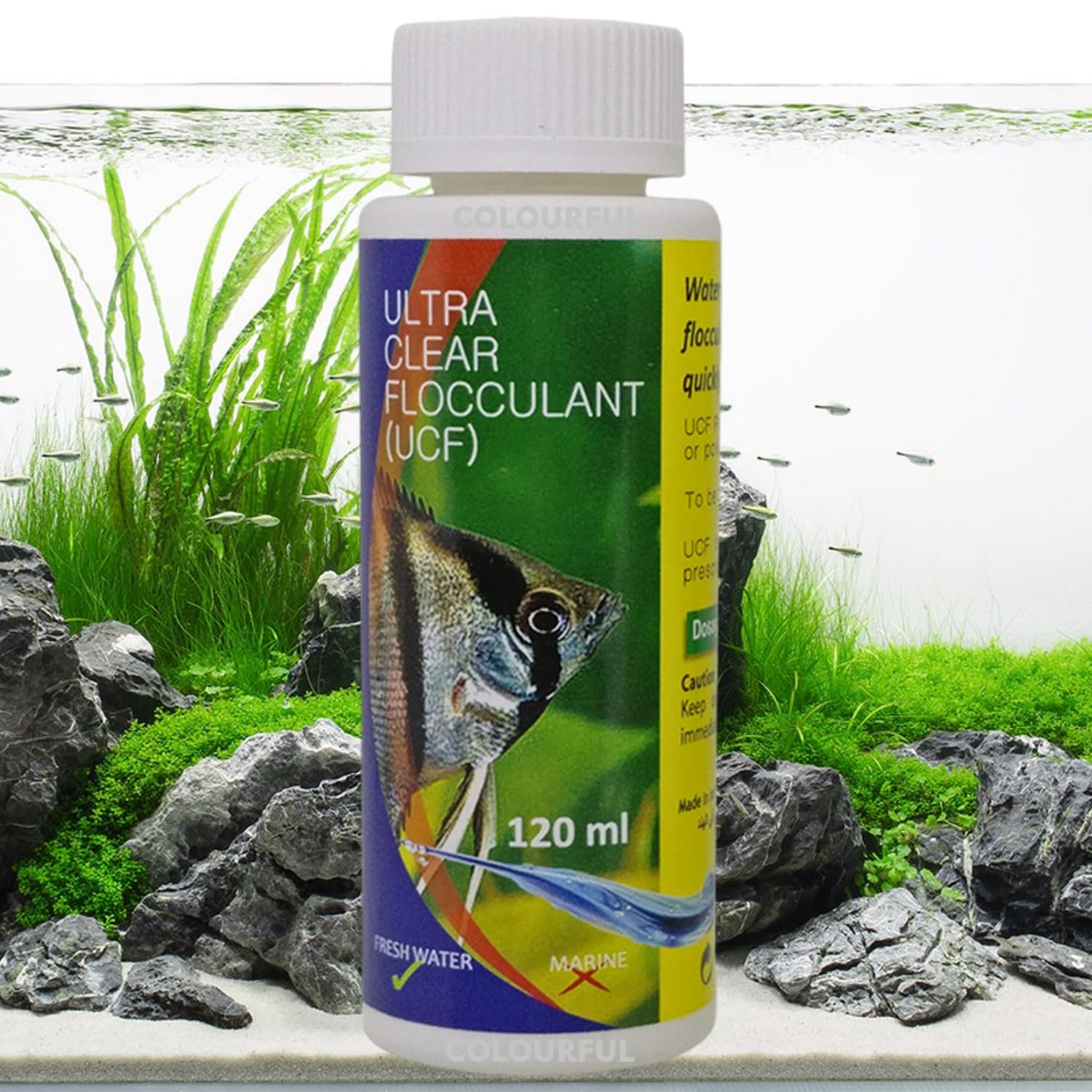 Aquatic Remedies Water Clarifier for Aquariums | Effective Against Cloudy Water | Safe for All Fish and Plants, Ultra Clear - 120ml