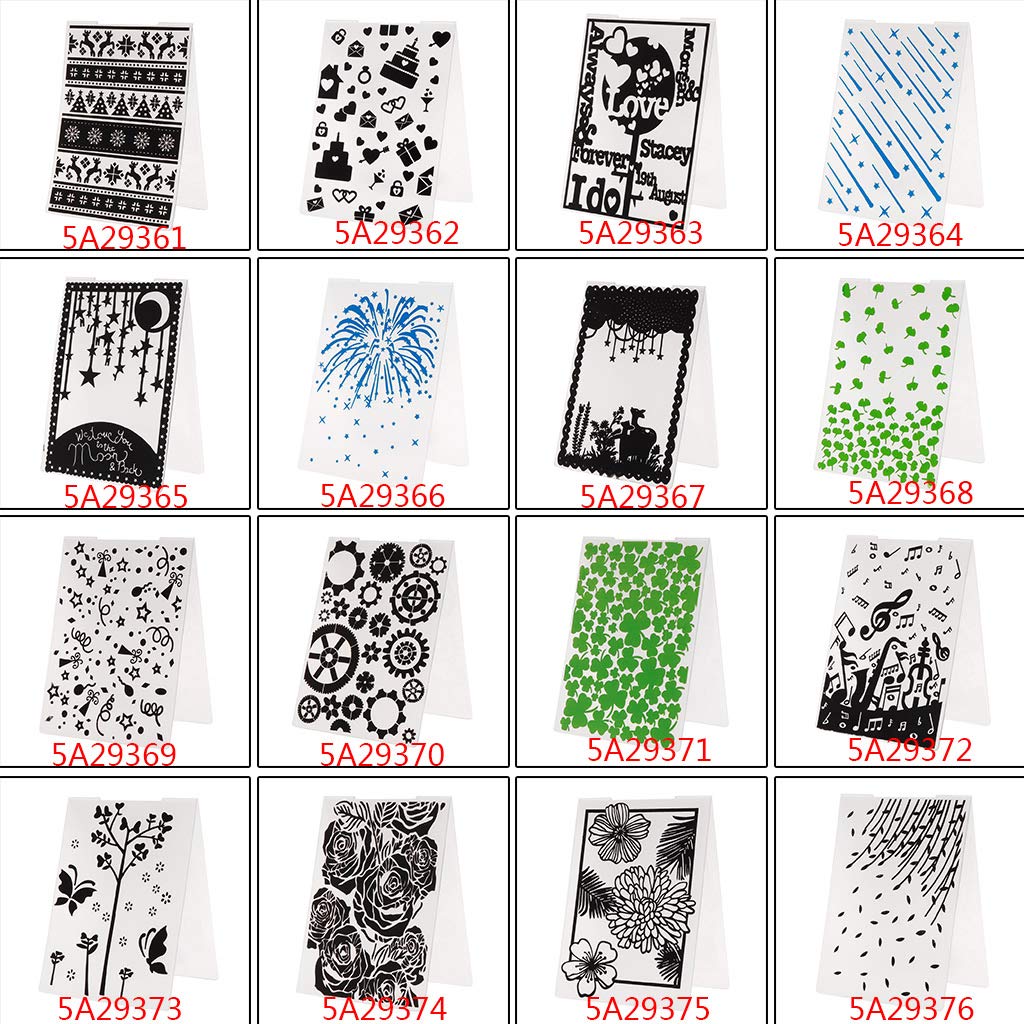Pochoirs Gaufrage 3D Qoiseys Fleurs Et Feuilles - Pour Scrapbooking, Cartes, DIY Créatif