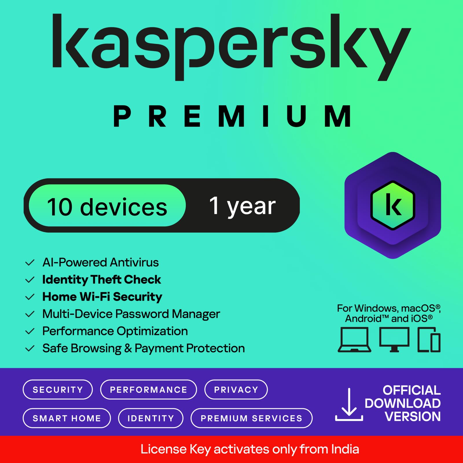 Kaspersky | Premium - Total Security (Ultimate Security) | 1 Device | 1 Year | Email Delivery in 1 Hour - No CD — Amazon image 8