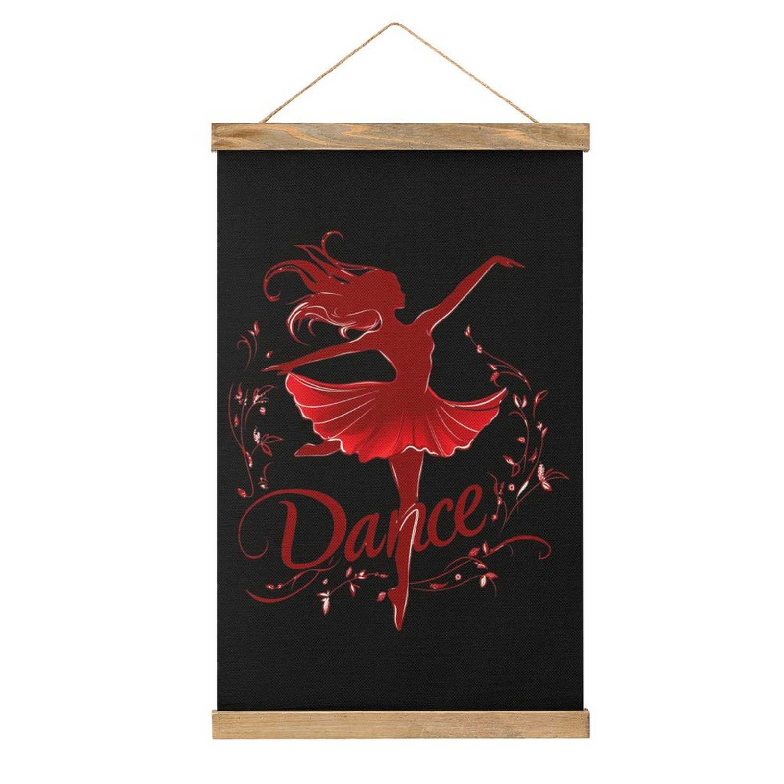 CGSBNGHA Funny Dancer Dancing Wall Art Prints Linen Hanging Painting Scroll Paintings Pictures Decor for Home