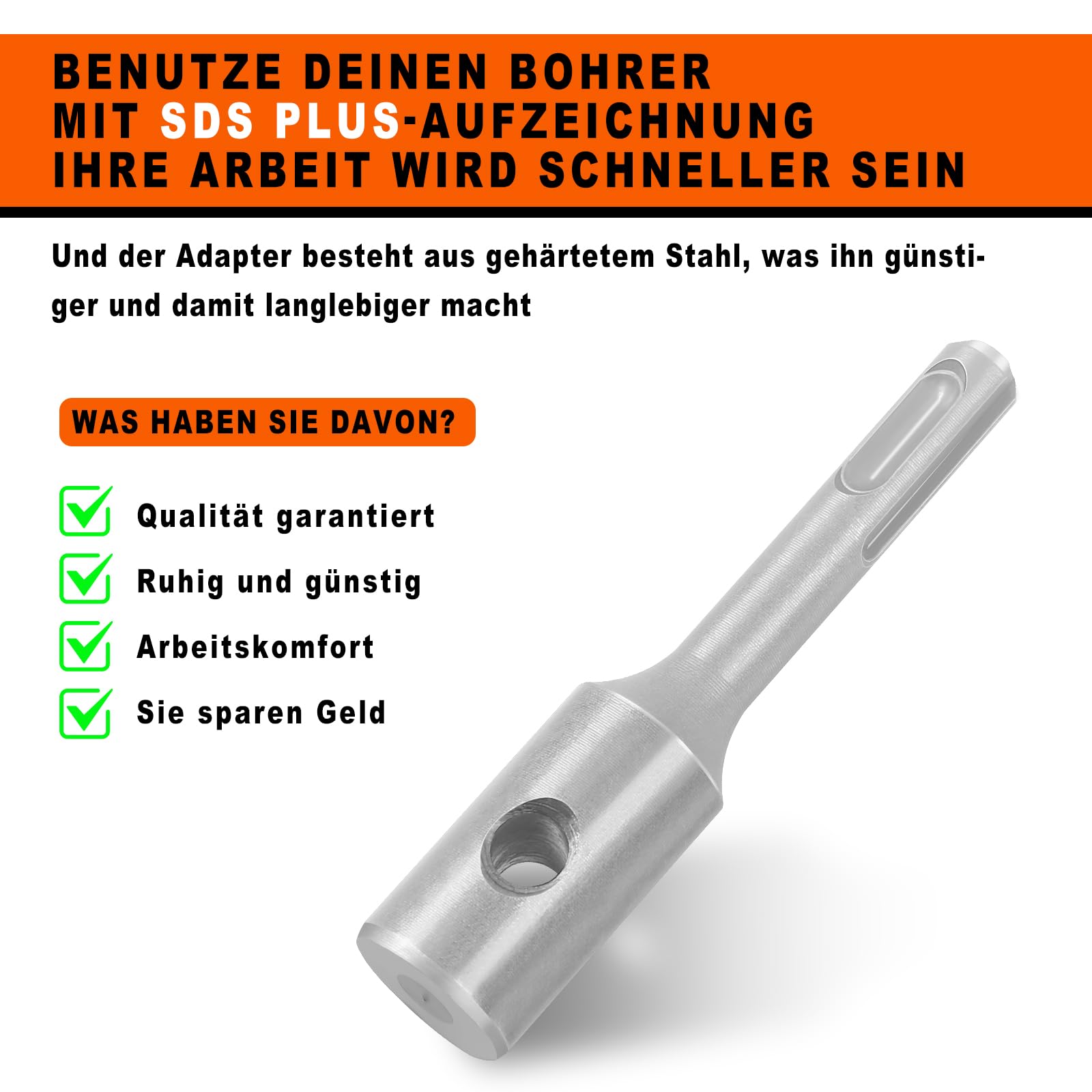 HEX Aufnahme Bohrer HEX Adapter Für Erdbohrer – Passt Auf Akku-Bohrmaschinen, 20 Mm Aufnahme Erdbohrer Adapter HEX