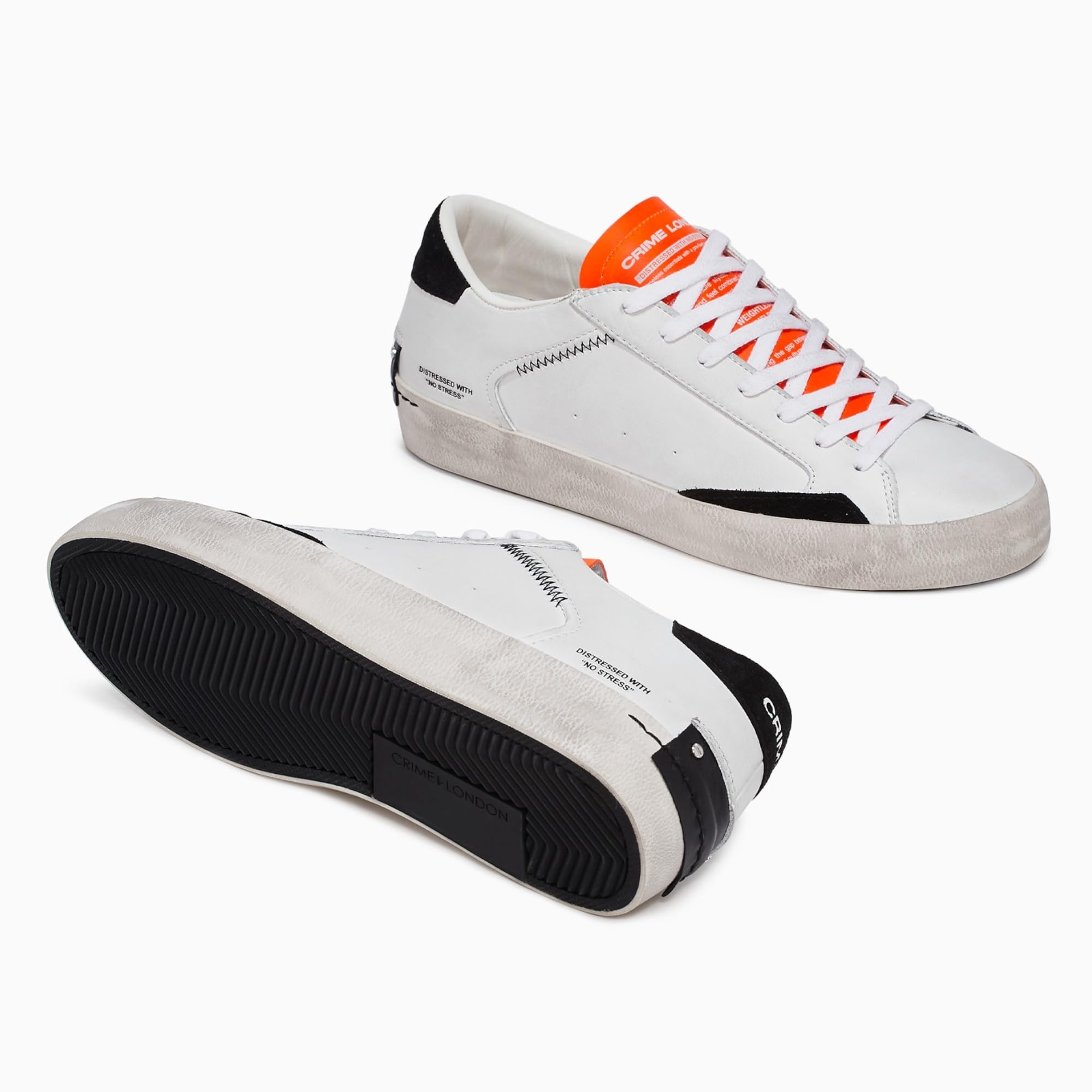 Crime Distressed 16007PP5.10 Bianco Arancio Nero