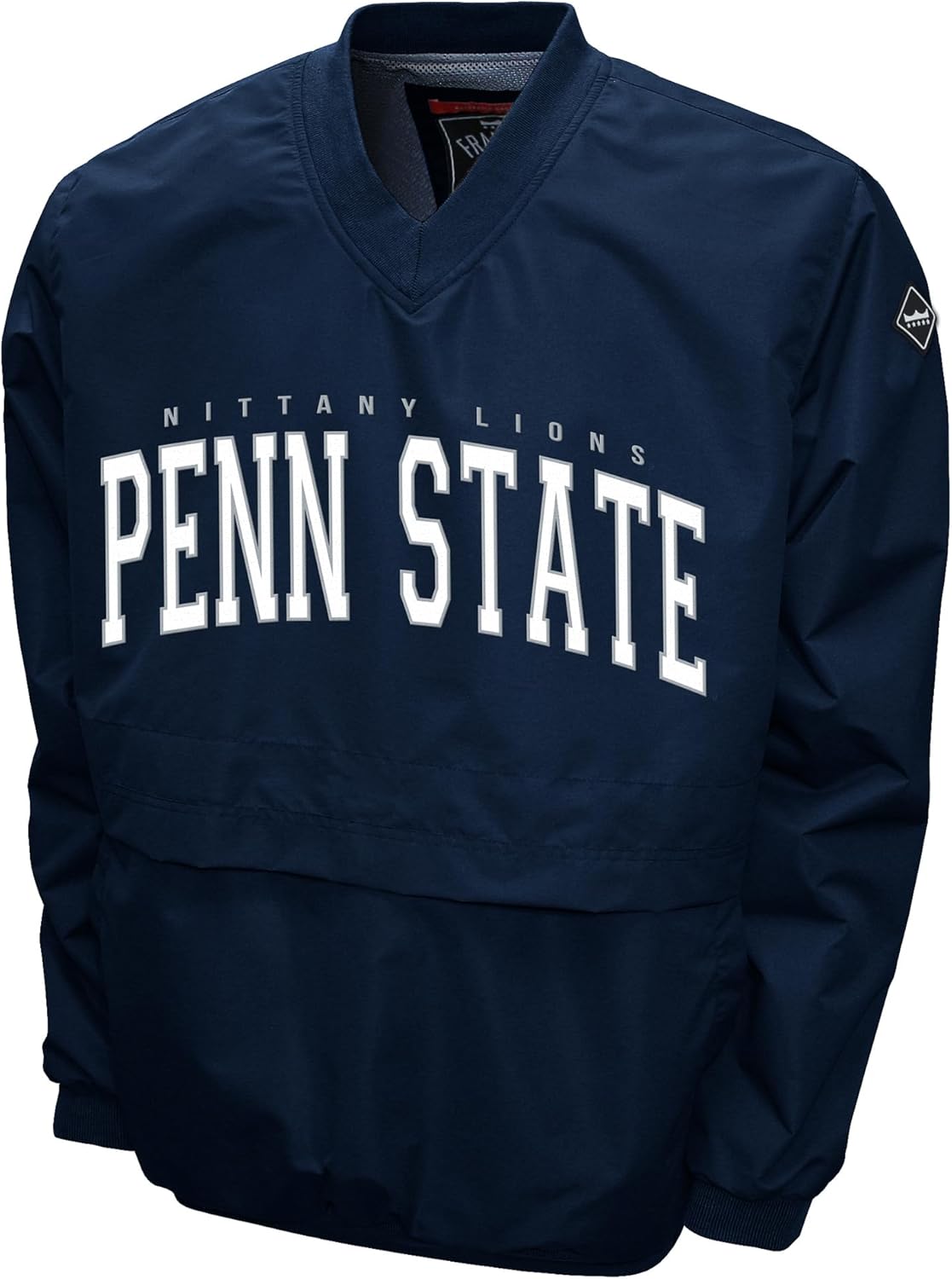 2Bhip NCAA Penn State Nittany Lions Jacket Navy Lightweight V-Neck Windbreaker - Wind Shirt Pullover Jackets For Men