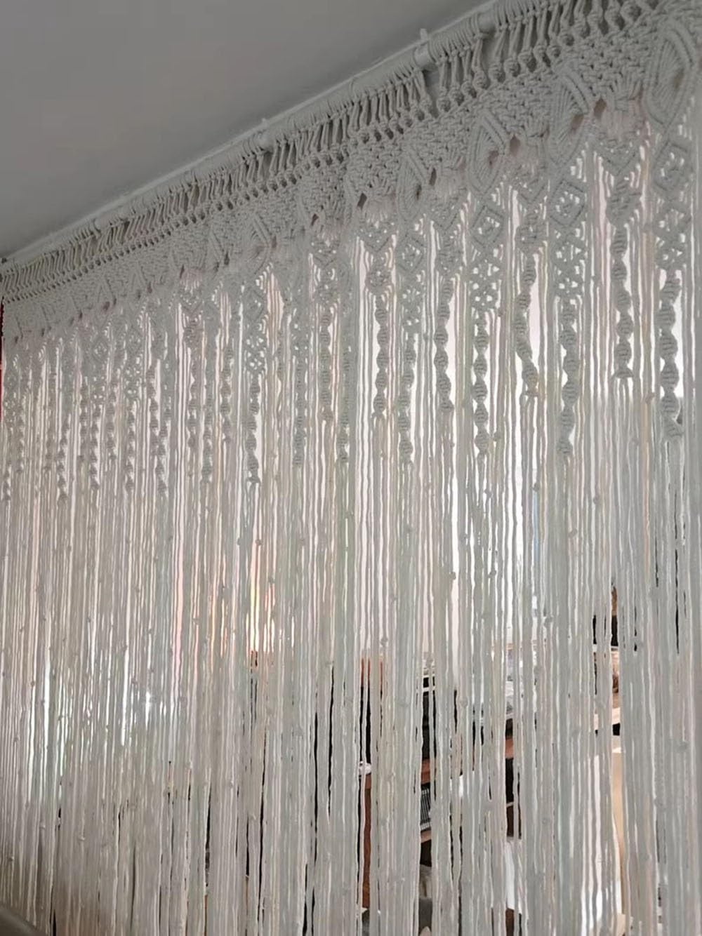 Rideau De Porte En Draperie Frange Pour Décoration D'intérieur, Mariage, Décoration De Chambre 70 X 190, 80 X 190, 90 X 190 Cm Pour Salon, Décoration D'intérieur, Panneau À Franges Bohème(70x190cm/27.