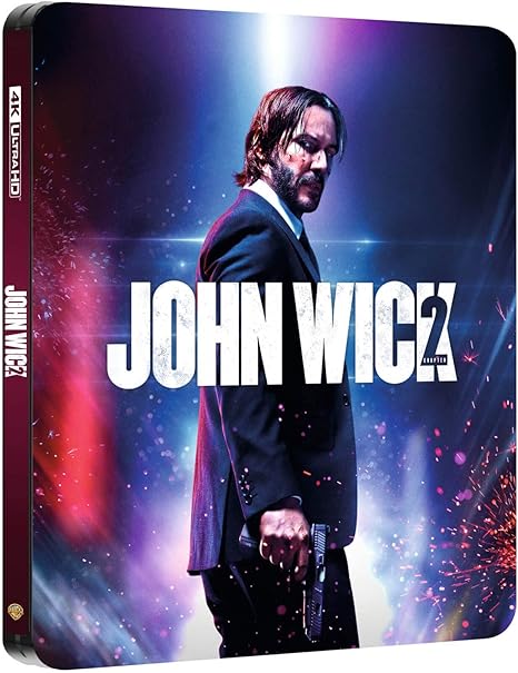 John Wick: Chapter 2 (Limited Collector's Edition Steelbook) (4K UHD + Blu-ray) (2-Disc) (Uncut | Region Free 4K Ultra HD / Blu-ray)