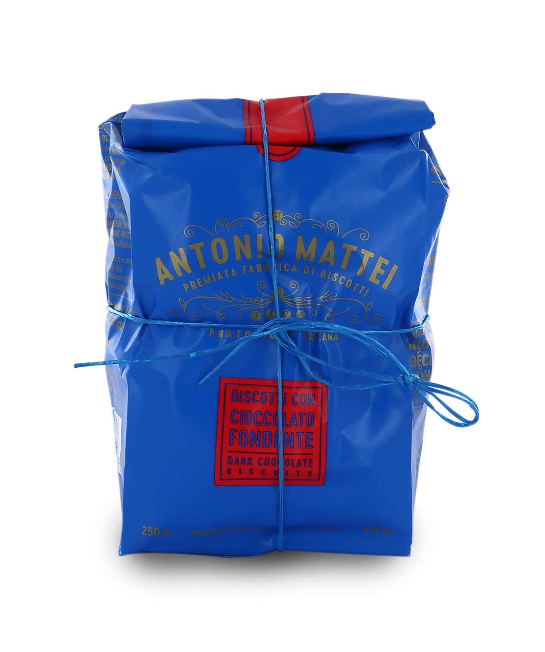 Cantucci con Cioccolato Fondente, Biscotti con Gocce di Cioccolato, Sacchetto 250g x 12