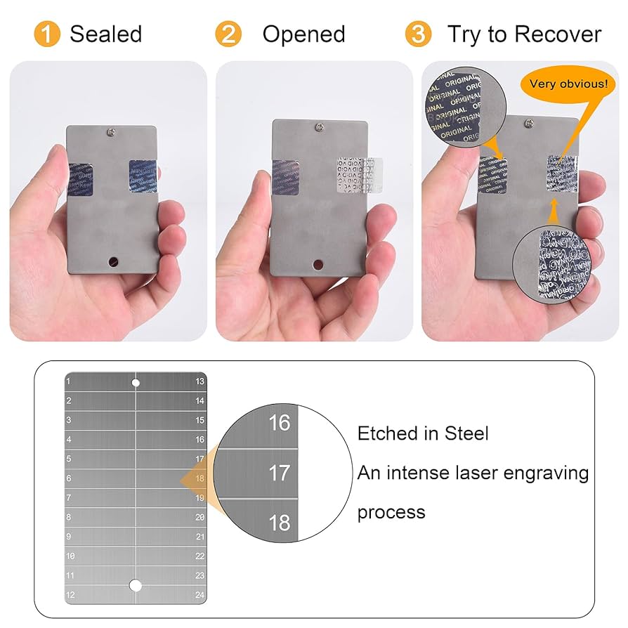 Cryptosteel Cassette フレーズ保存用　物理的 Amazon.co.jp: Cryptosteel Cassette Solo。暗号通貨シード