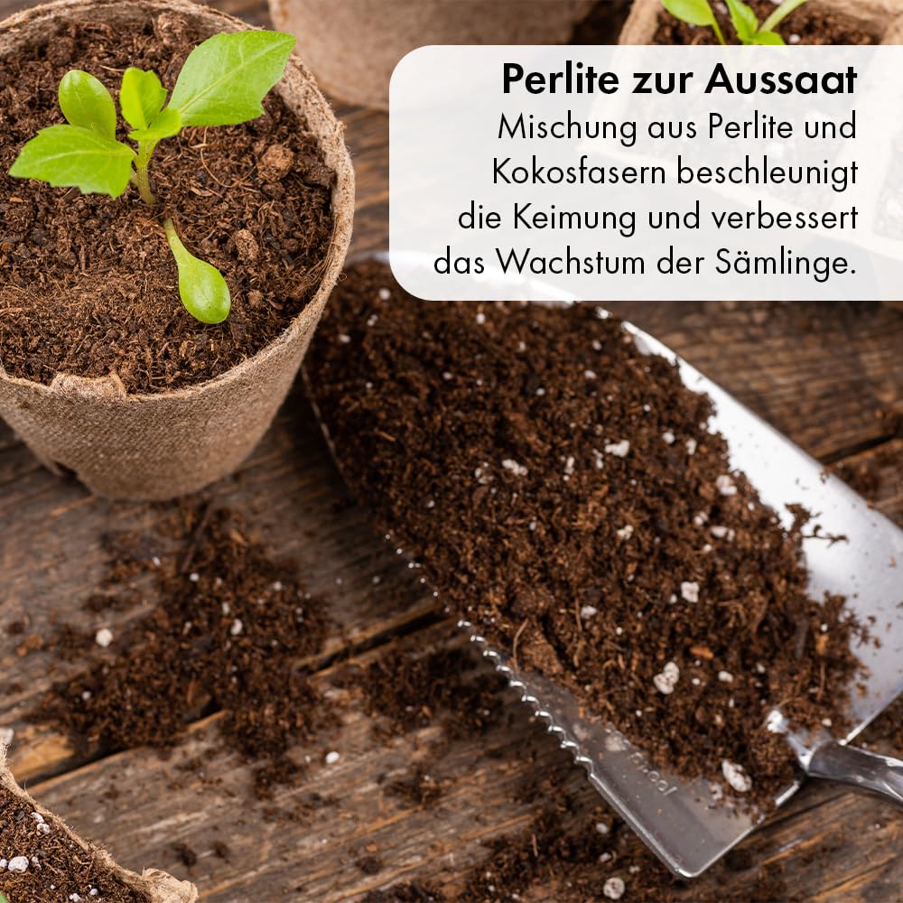 Perlite 100 Liter für Pflanzen - zur Boden- Substratverbesserung und Bodenbelüftung, Perlite dient zur Wasserspeicherung, Bewurzelung oder Anzucht